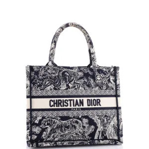 Book Tote Embroidered Canvas Small