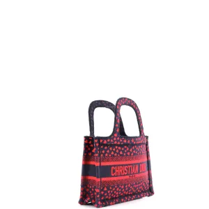 Book Tote I Love Paris Heart Embroidered Canvas Mini