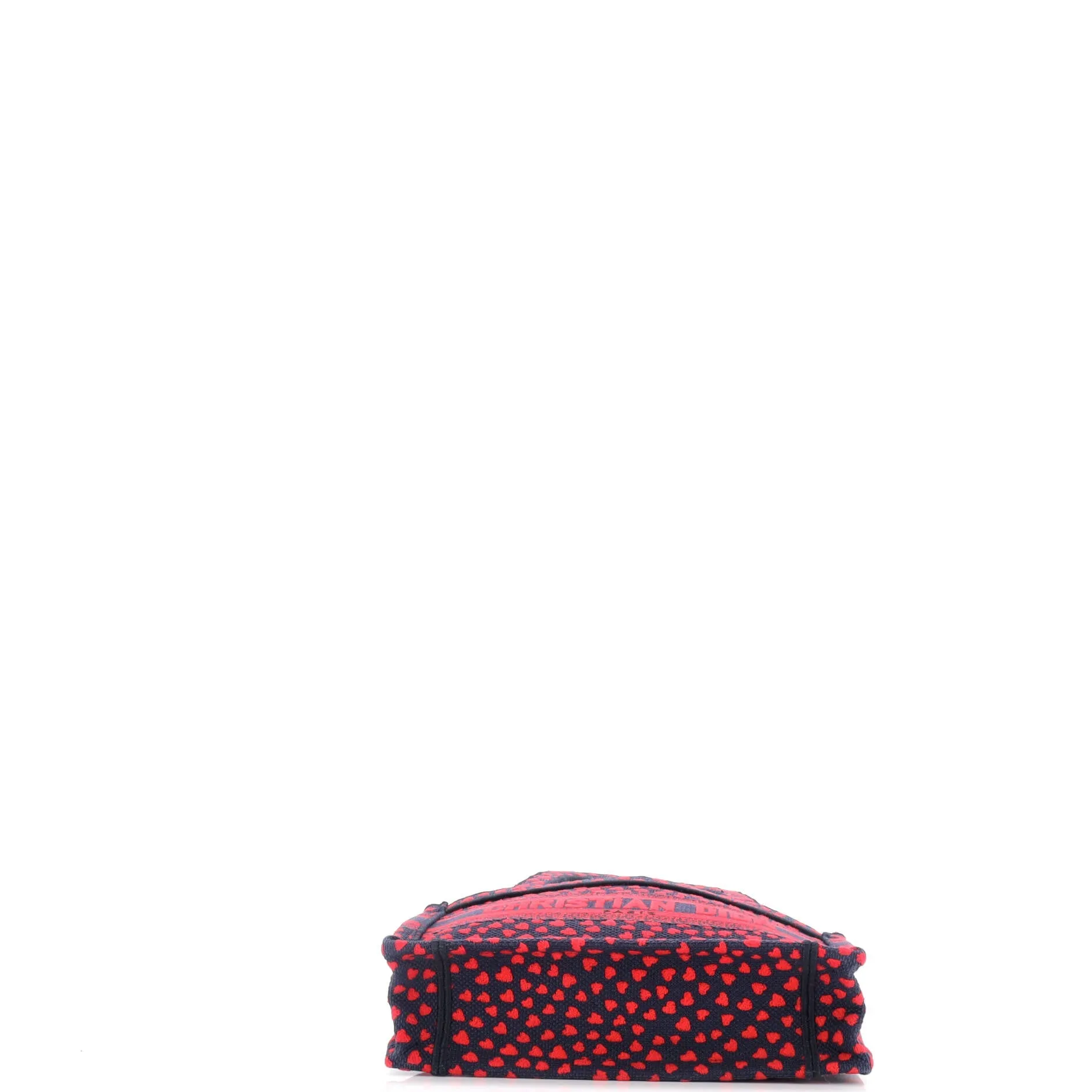 Book Tote I Love Paris Heart Embroidered Canvas Mini