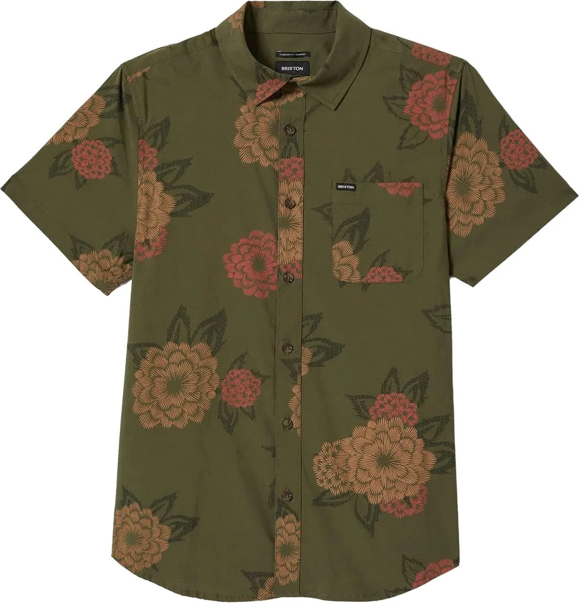 Brixton - Mens Charter Print Woven Shirt