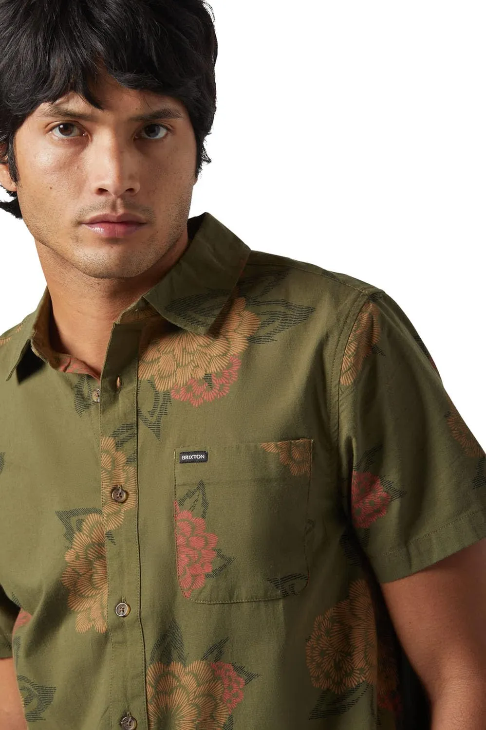 Brixton - Mens Charter Print Woven Shirt