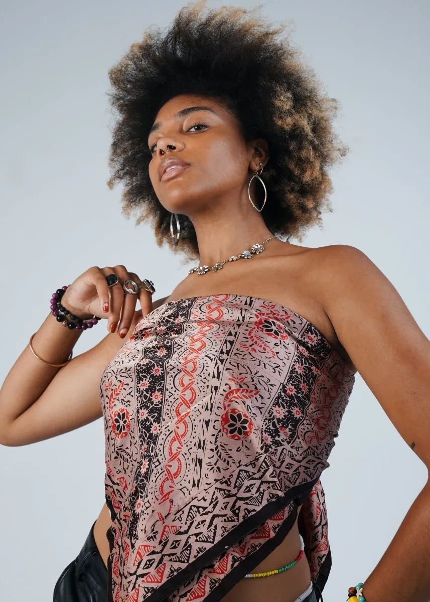 BRONZE PAPAYA REFINED SILK SQUARE