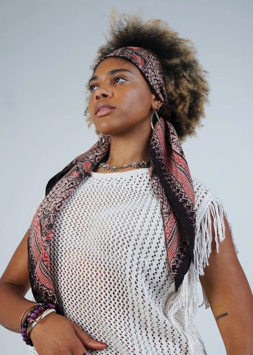 BRONZE PAPAYA REFINED SILK SQUARE