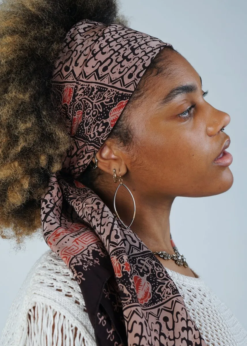 BRONZE PAPAYA REFINED SILK SQUARE