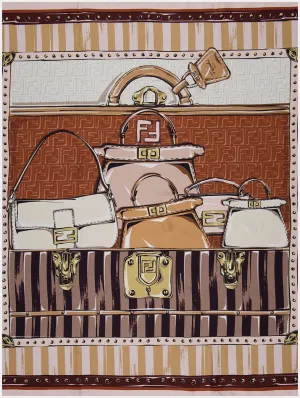Brown Silk Foulard