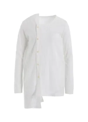 BRUSH MARK LINKS UNEVEN CARDIGAN
