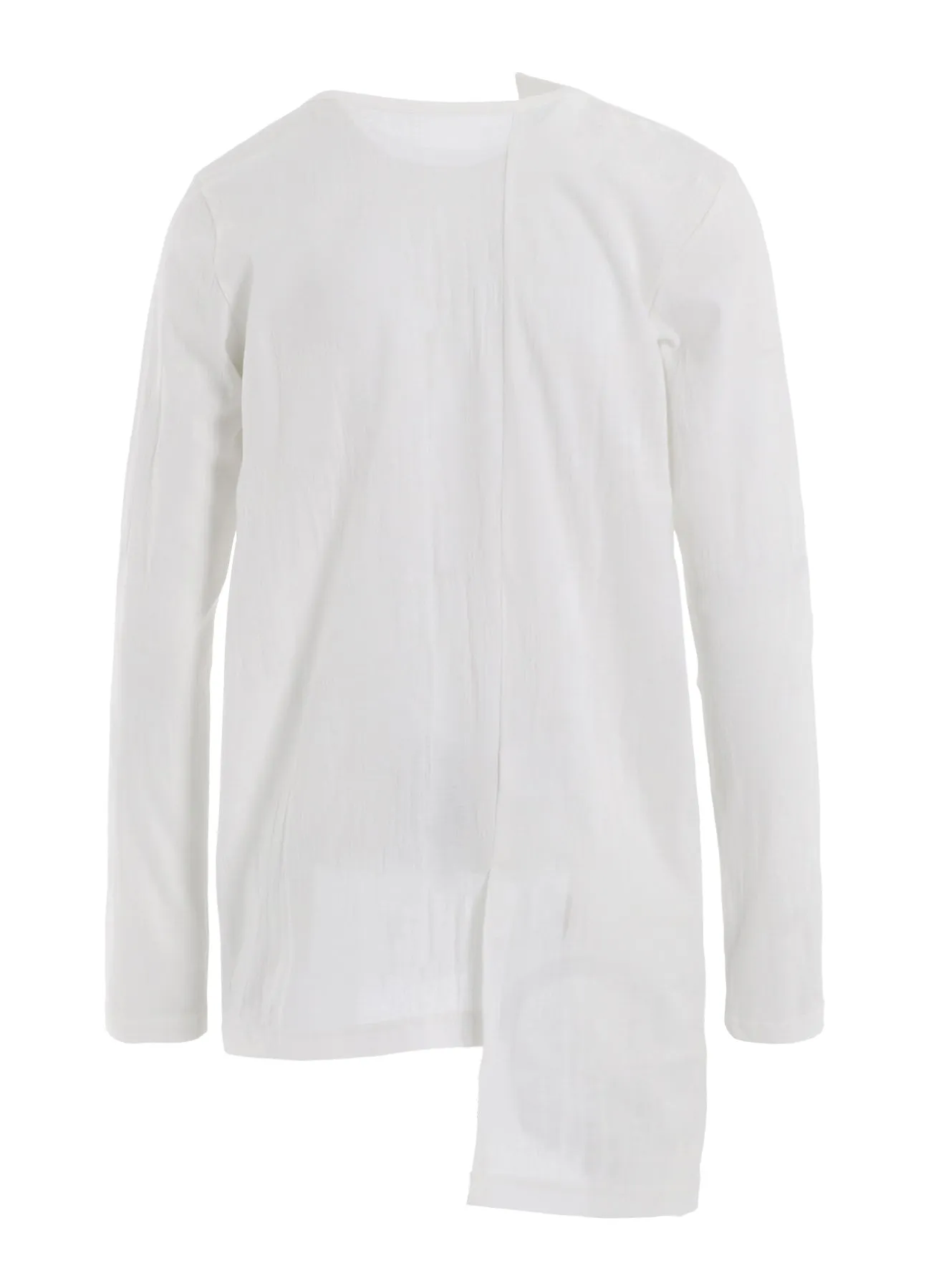 BRUSH MARK LINKS UNEVEN CARDIGAN