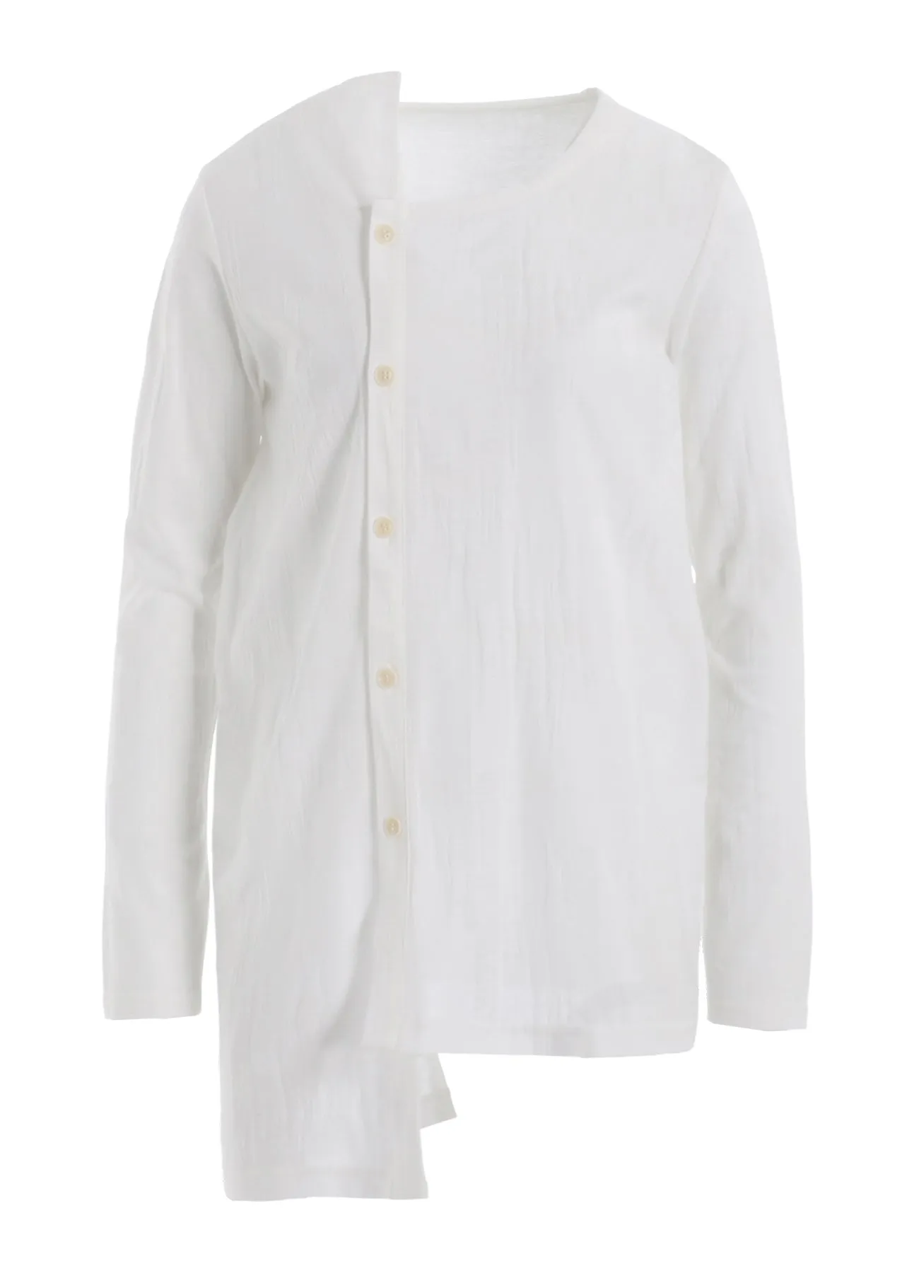 BRUSH MARK LINKS UNEVEN CARDIGAN