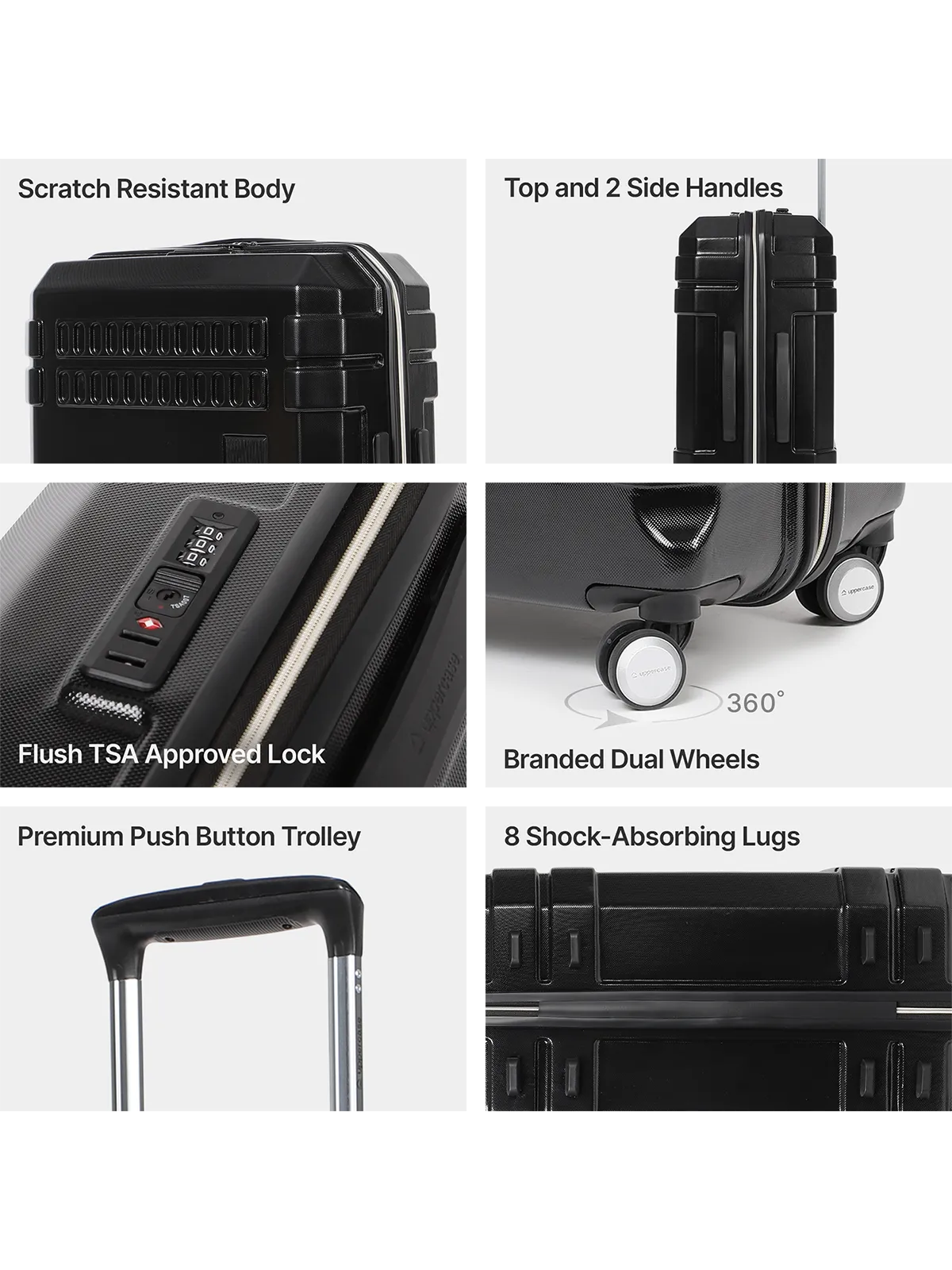 Bullet Black Set of 2 (S L) Trolley