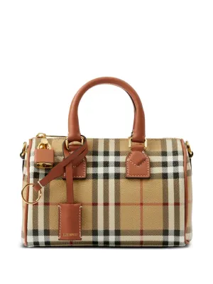 Burberry Check Mini Bowling Bag