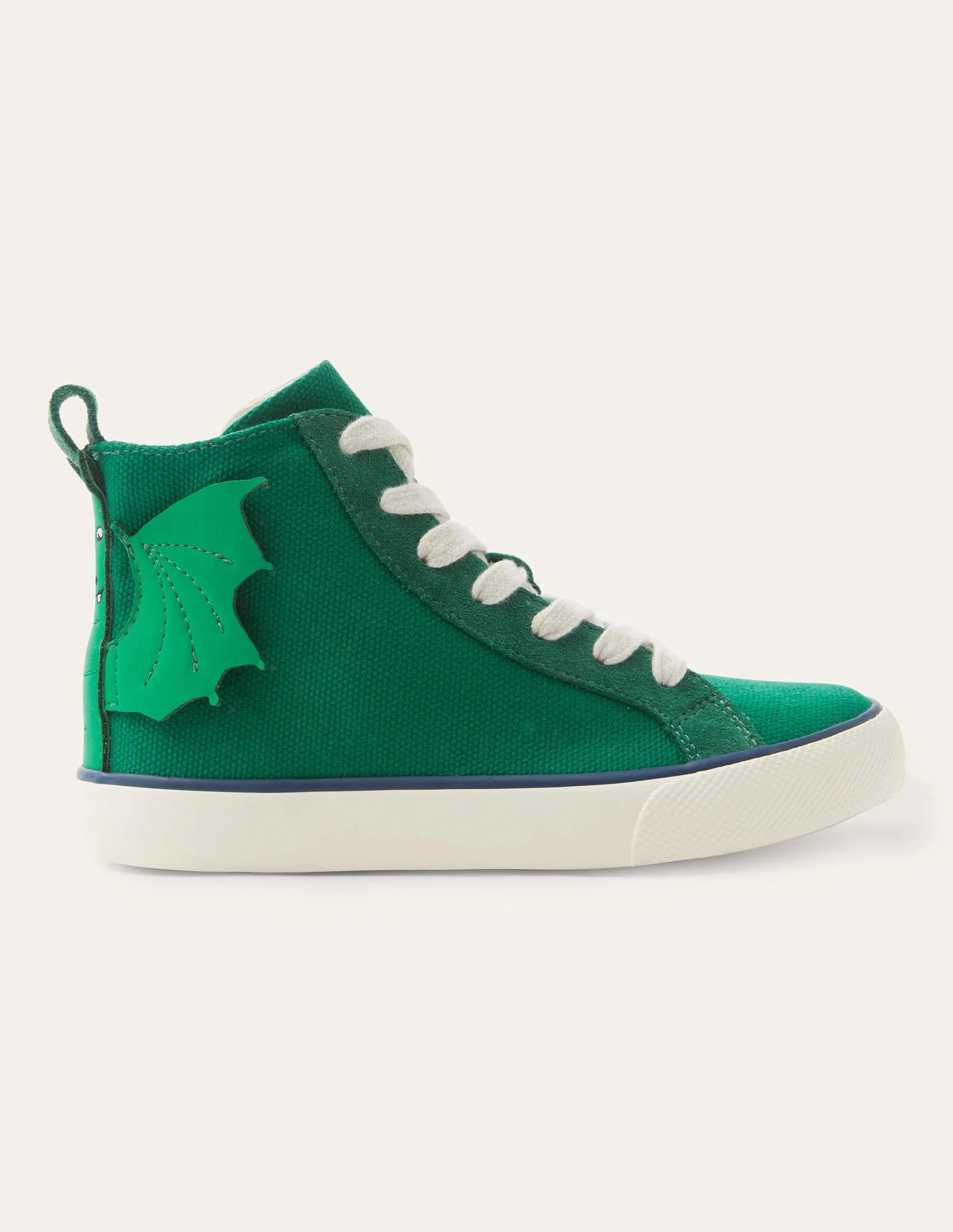 Canvas High Tops-Forest Green Dragon