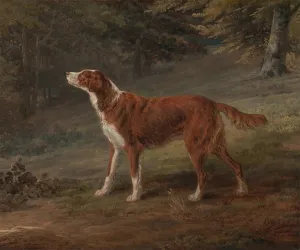 Canvas Ranger a English Setter Dog Portrait 1797 Painting by George Garrard 11" X 14" Image Size Repro on Canvas Shipped Rolled Up. Gil74