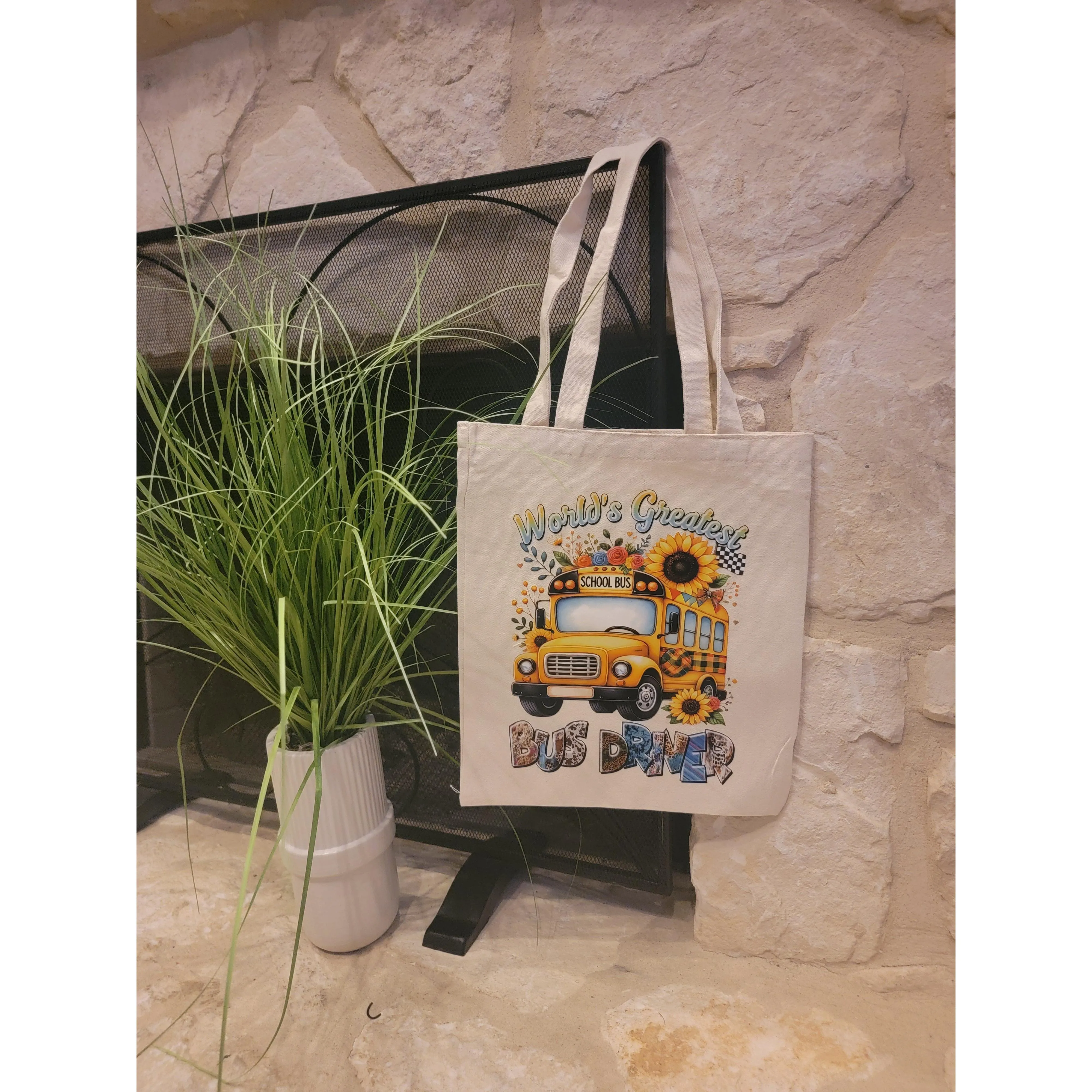 Canvas Tote Bag - Stylish Durable Canvas Tote for Every Occasion with 13.8-Inch Length and Comfortable Shoulder Strap