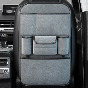 Car Backseat Organizer for Chevrolet Statesman Veritas Rezzo Equinox G2X Trailblazer Waterproof and Stain Resistant Car Organiser Back Seat Kids Back Seat Organiser,Grey, normal
