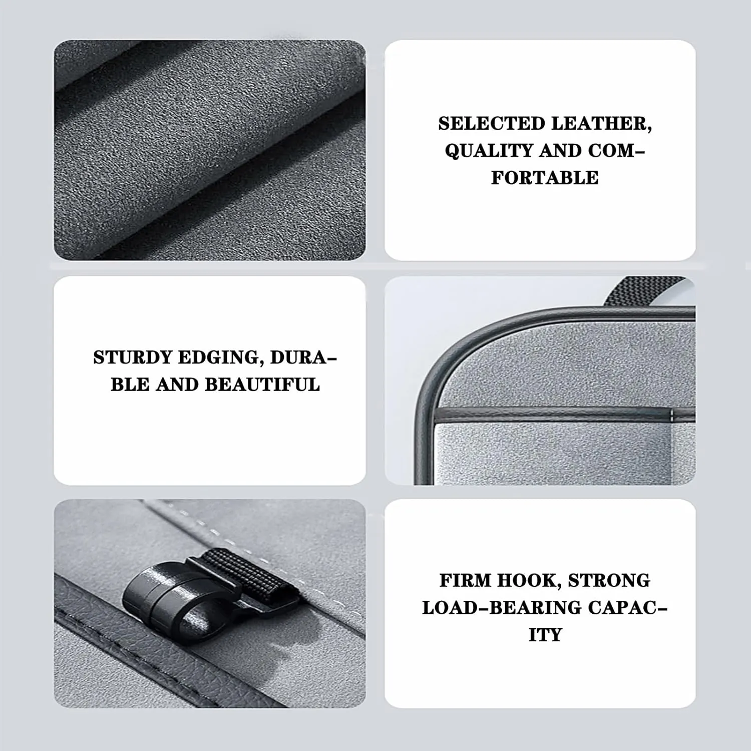 Car Backseat Organizer for Chevrolet Statesman Veritas Rezzo Equinox G2X Trailblazer Waterproof and Stain Resistant Car Organiser Back Seat Kids Back Seat Organiser,Grey, normal