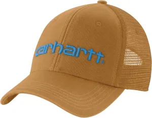 Carhartt Men's Canvas Mesh-Back Logo Graphic Cap
