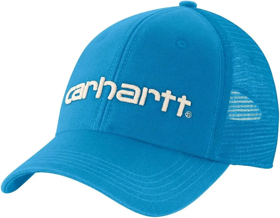 Carhartt Men's Canvas Mesh-Back Logo Graphic Cap