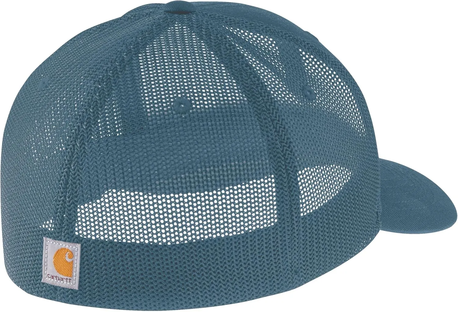 Carhartt Men's Rugged Flex Fitted Canvas Mesh-Back Logo Graphic Cap