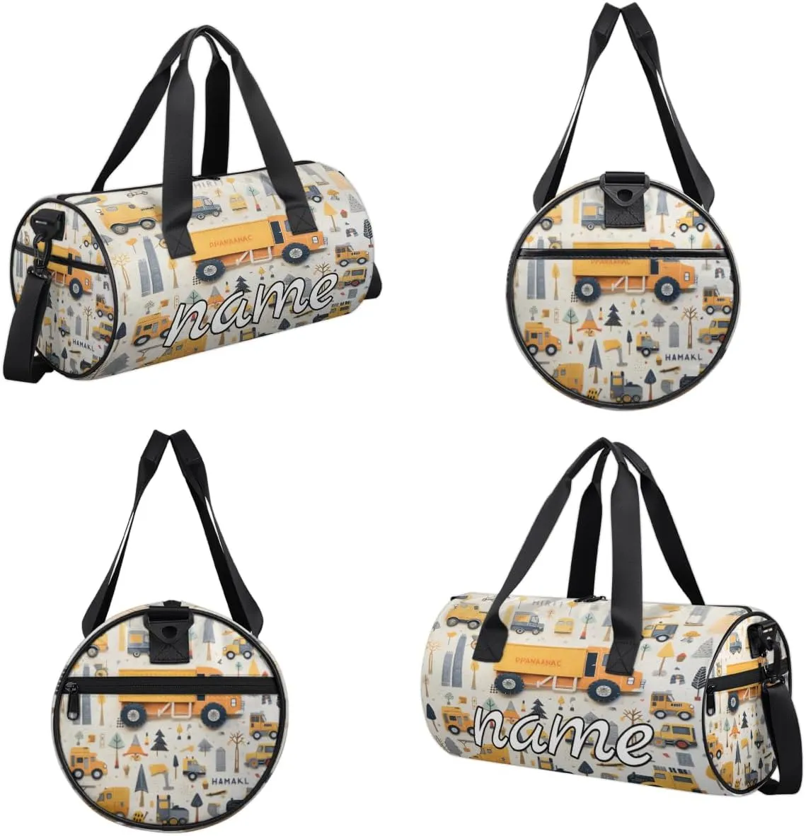 Cars Pattern Personalized Dance Bags, Cars Pattern Custom Sport Duffel Bag Travel Duffle Bag Overnight Weekender Bag