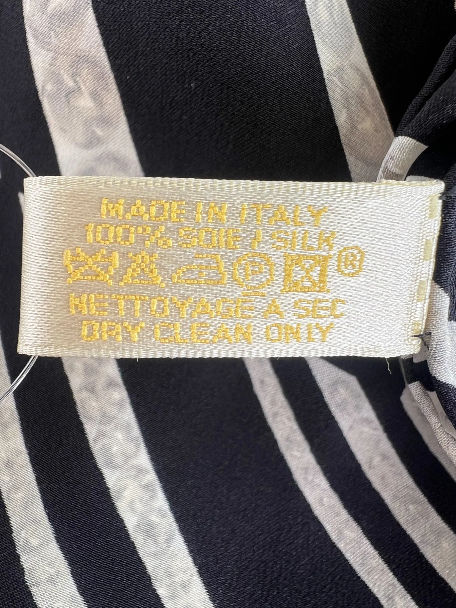Cartier Zebra Print Silk Scarf