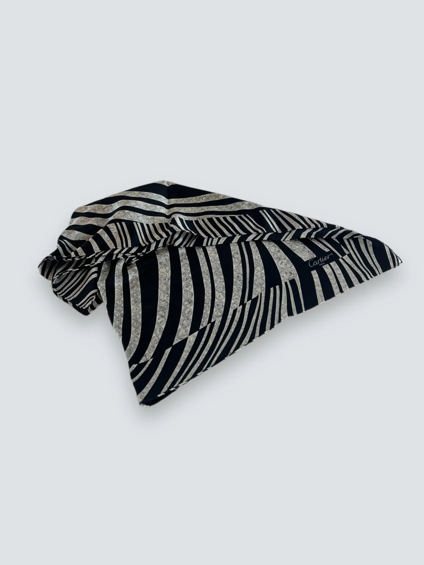 Cartier Zebra Print Silk Scarf