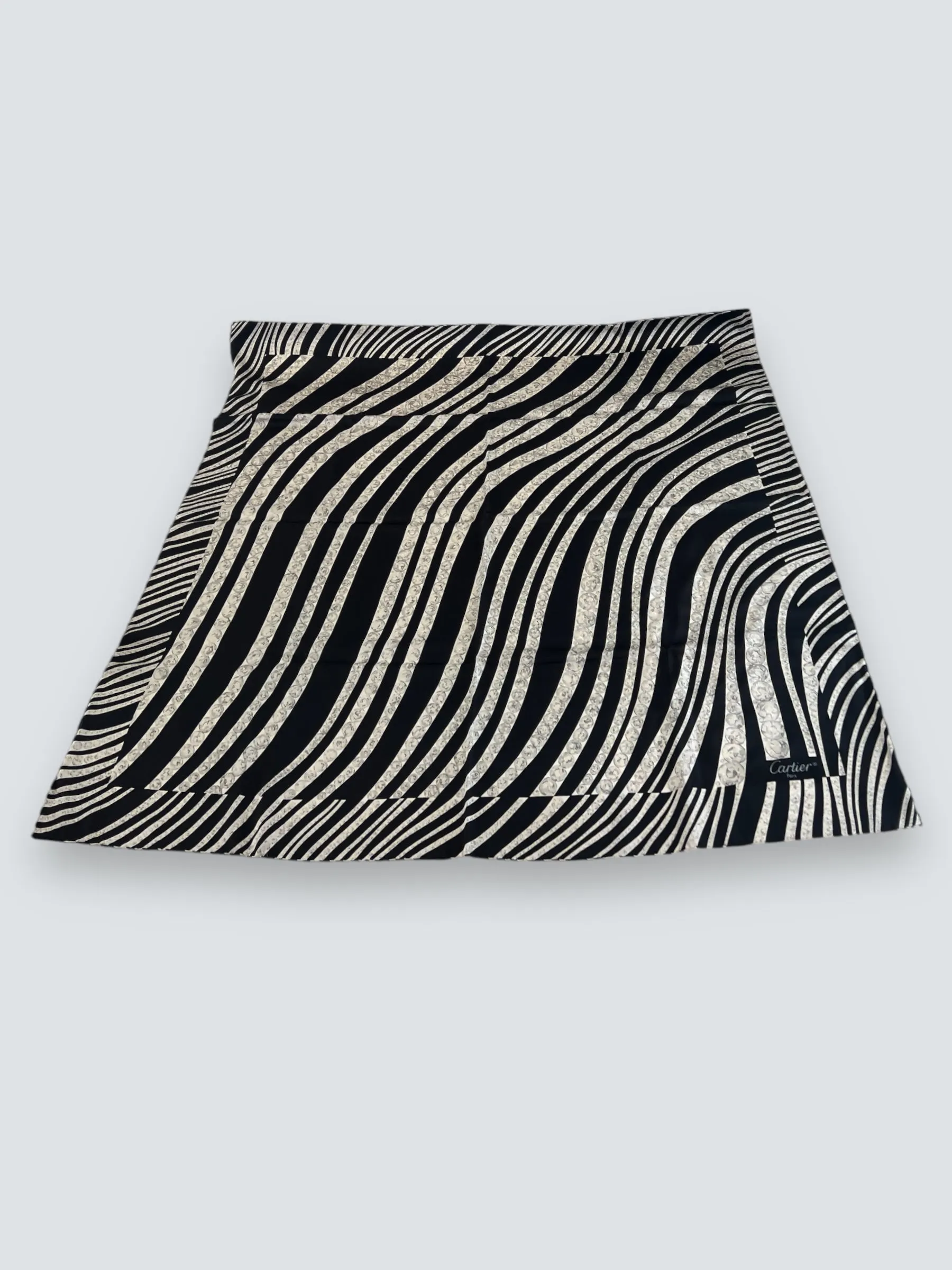Cartier Zebra Print Silk Scarf