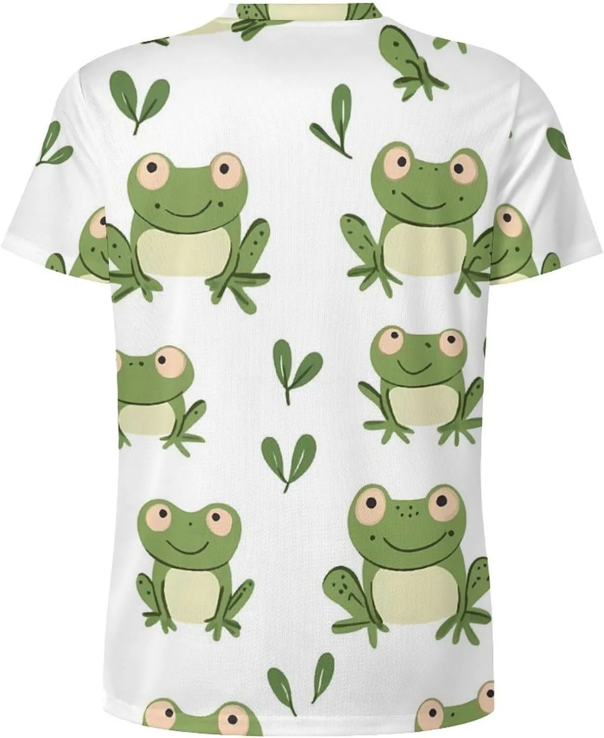 Cartoon Frogs Men's T-Shirt Short Sleeve T-Shirts Casual Tops Ice Silk Tees
