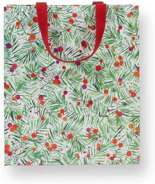 Caspari Modern Pine Large Gift Bag - 2 Bags