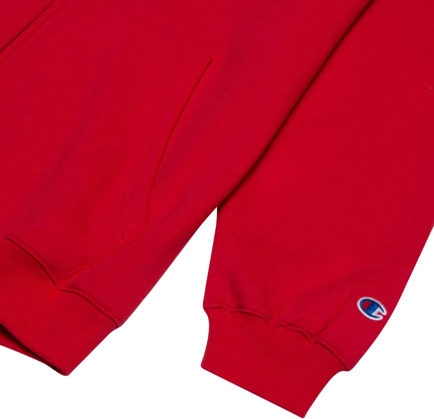 Champion Mens Big and Tall Full Zip Hoodie Classic Embroidered Logo