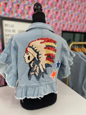 Cherokee Ruffle Jacket- Medium