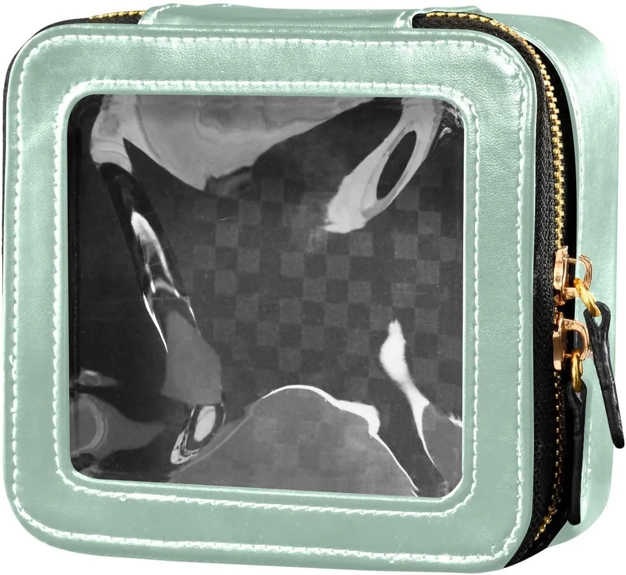 CHIFIGNO Horizon Blue Cosmetic Travel Bag, Cosmetic Bag for Traveling, Toiletry Bags for Traveling Women