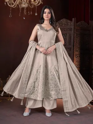 Chiku Designer Foil Print Kurti Set with Mirror Work