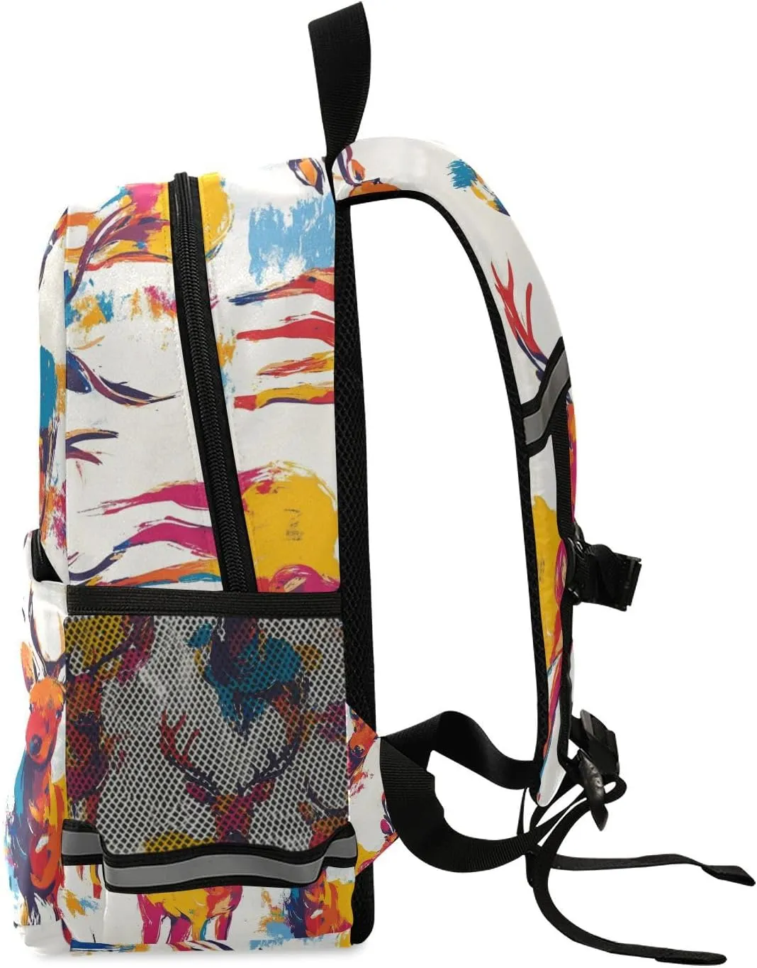 Christmas Pattern Reindeer Kindergarten Elementary Kids Backpack Water Resistant Cute School Bag Travel Daypack