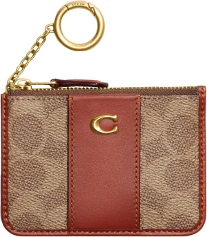 Coach Essential Mini ID Card Case, Tan Rust