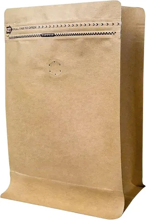 Coffee Bags 0.5 Lb - Kraft Paper Bags Kraft Coffee Bags with Valve,50Pcs Stand up Coffee Pouches for Coffee Bean Storage-8oz (50 Pieces) (0.5lb / 8oz)