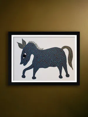 Colors and Dots: Donkey In Bhil by Kamlesh Parmar