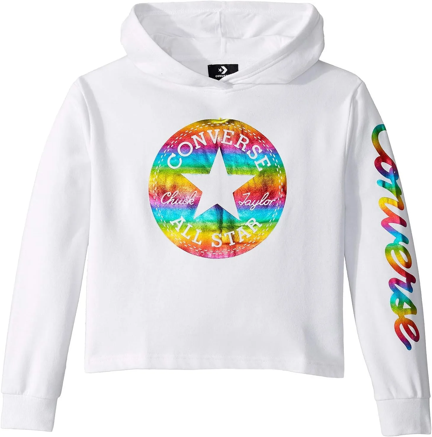 Converse Girls' Chuck Patch Cropped Hoodie (Big Kids)