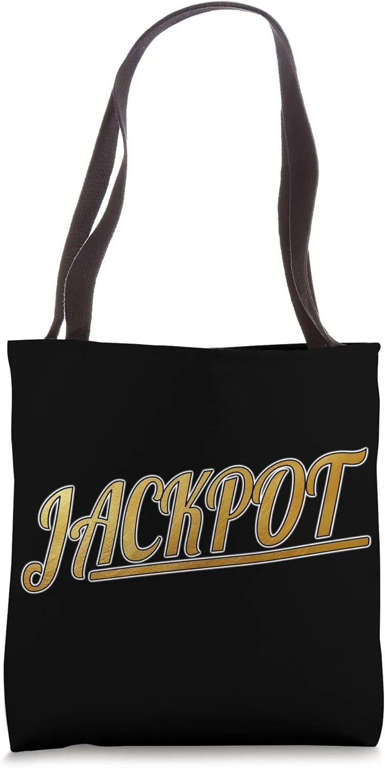 cool Jackpot prize Celebration lucky charm bet Casino Winner Tote Bag