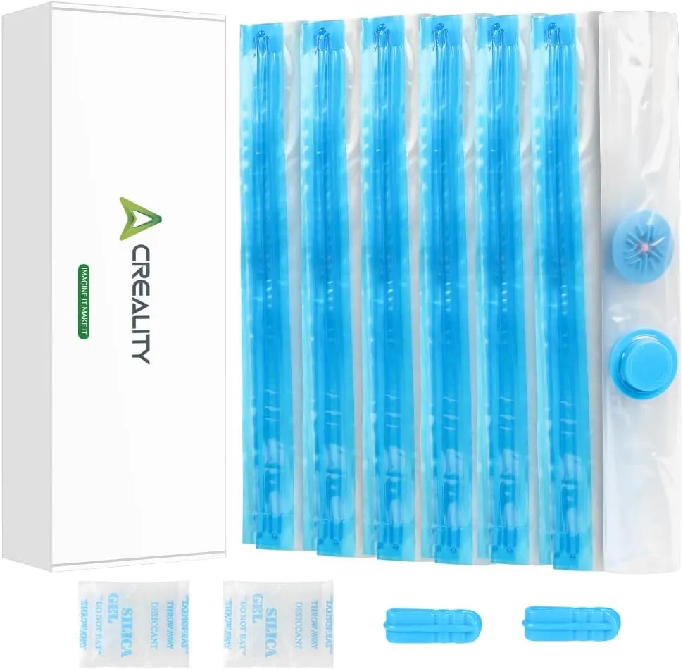 Creality 3D Printer Filament Storage Bags Filament Vacuum Bags, 12 Transparent Sealed Bags Dust Proof Humidity Resistant Keeping Filament Dry, 35 x 35CM Reusable Vacuum Storage Bags