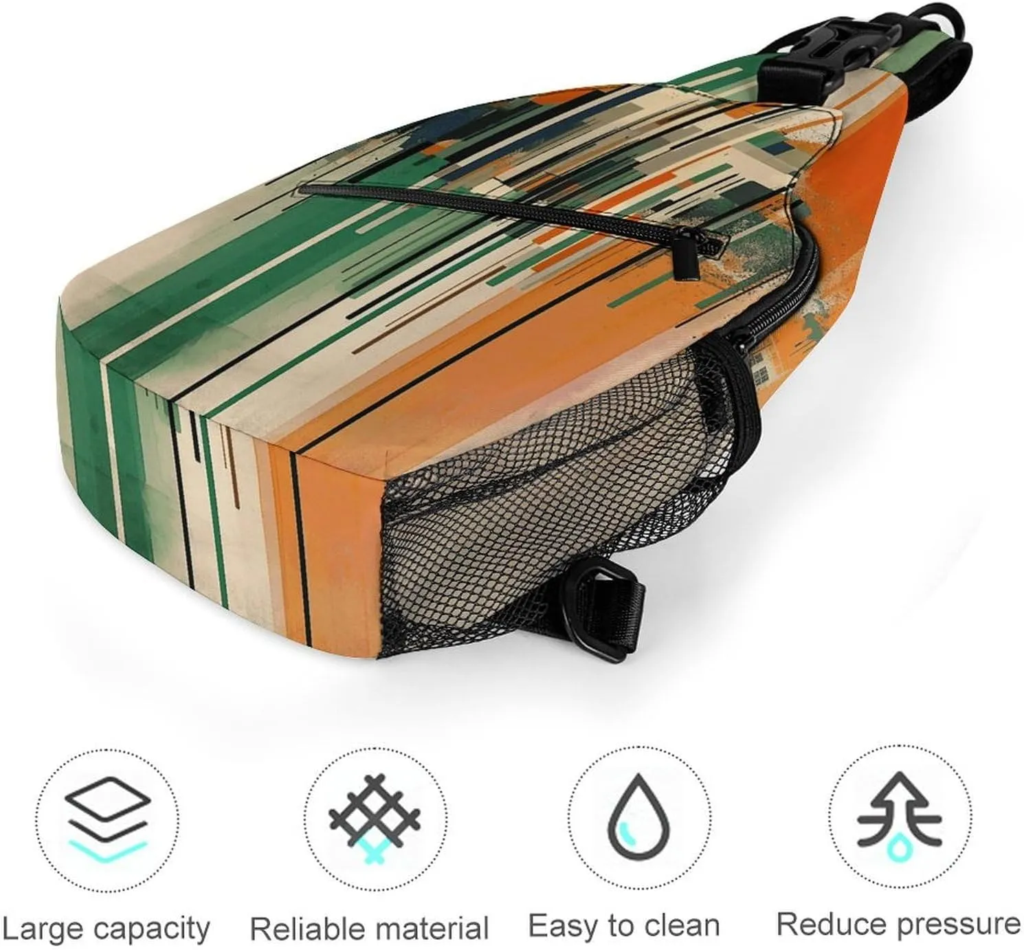 Crossbody Bag for Women Men Chest Bag Small Hound Pattern Sling Bag Crossbody Shoulder Bag Sling Backpack