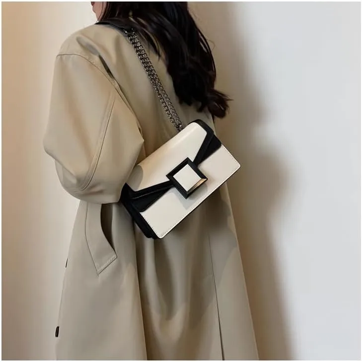Crossbody Shoulder Satchel Bags for Women - Pu Leather Handbag Evening Clutch Purses - Cute Vegan Shoulder Bag