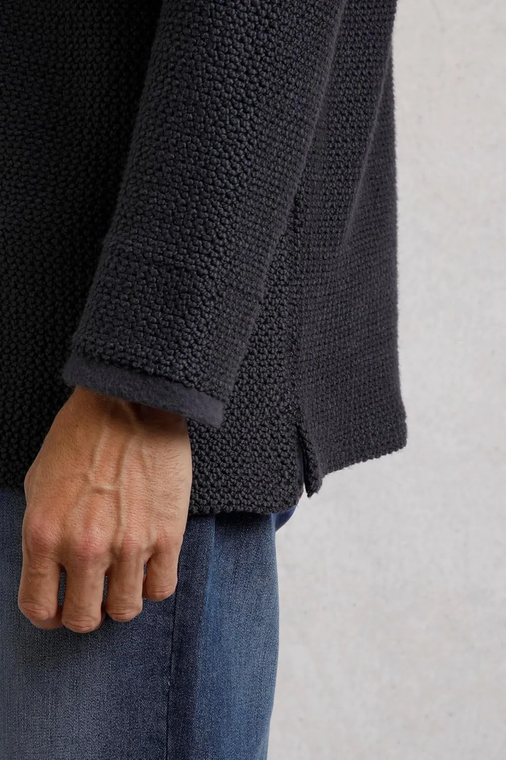 Cruiser Eco 1/4 Zip Macaroni Sweatshirt Denim Blue