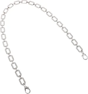 Crystal Rhinestone Purse Chain Strap Decorative Shoulder Strap for Handbags Chain Replacement for Women Clothing Accessories Bag Charms Body Jewelry