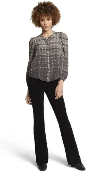 Current/Elliott Women's The Settler in Black Checks Shibori