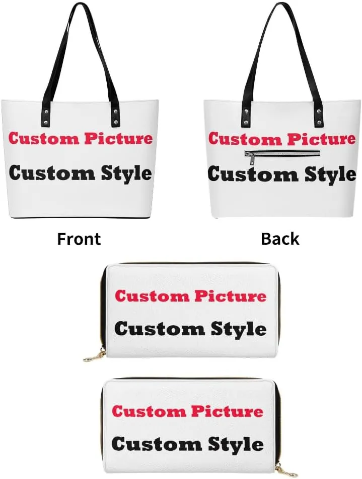 Custom Design Samoa Hibiscus Flower Leather Purse 2 Polynesian Women'S Tote Large Capacity Shoulder Bag