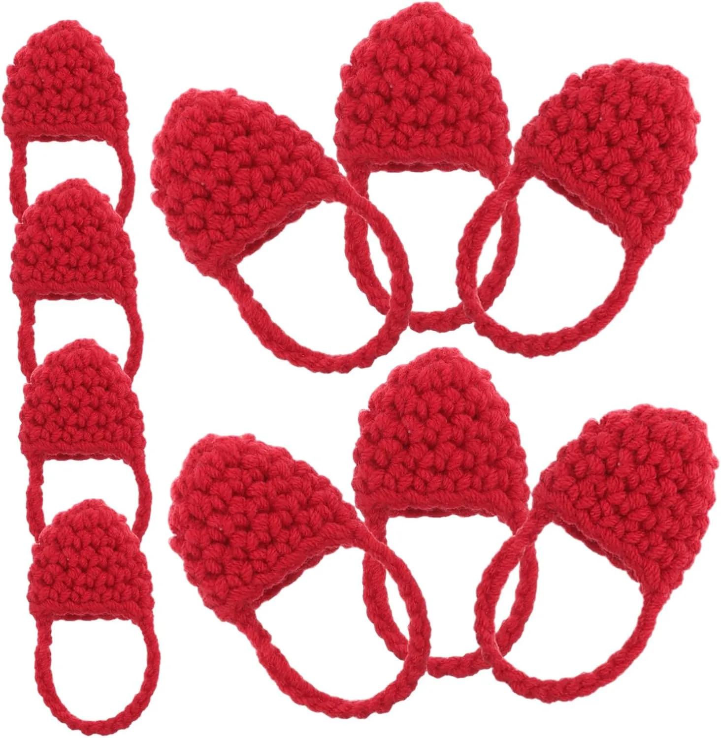 Cute Mini Doll Handbags Knitted Tote for Boys and Girls Handmade Crochet Purse Set Small Doll Bags Stylish Crochet Design