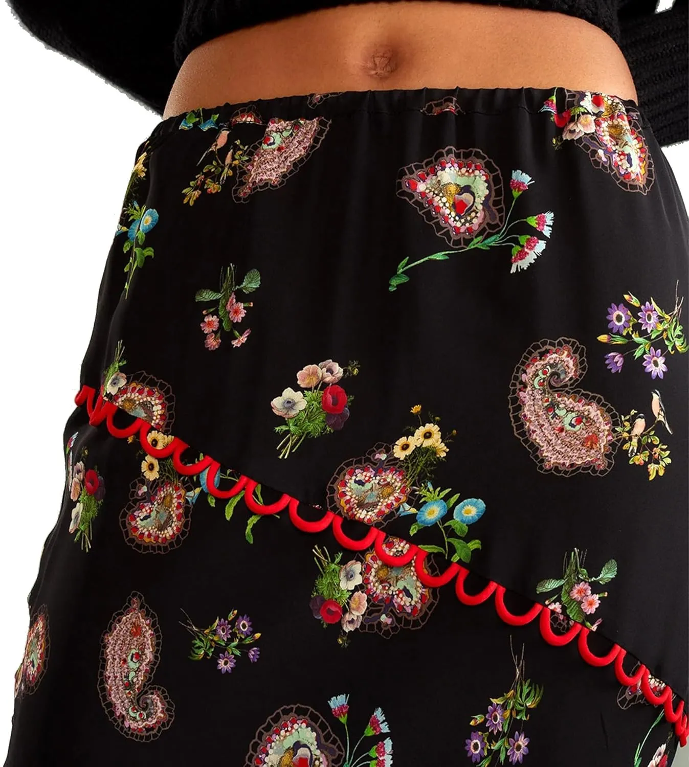 Cynthia Rowley Midnight Garden Skirt
