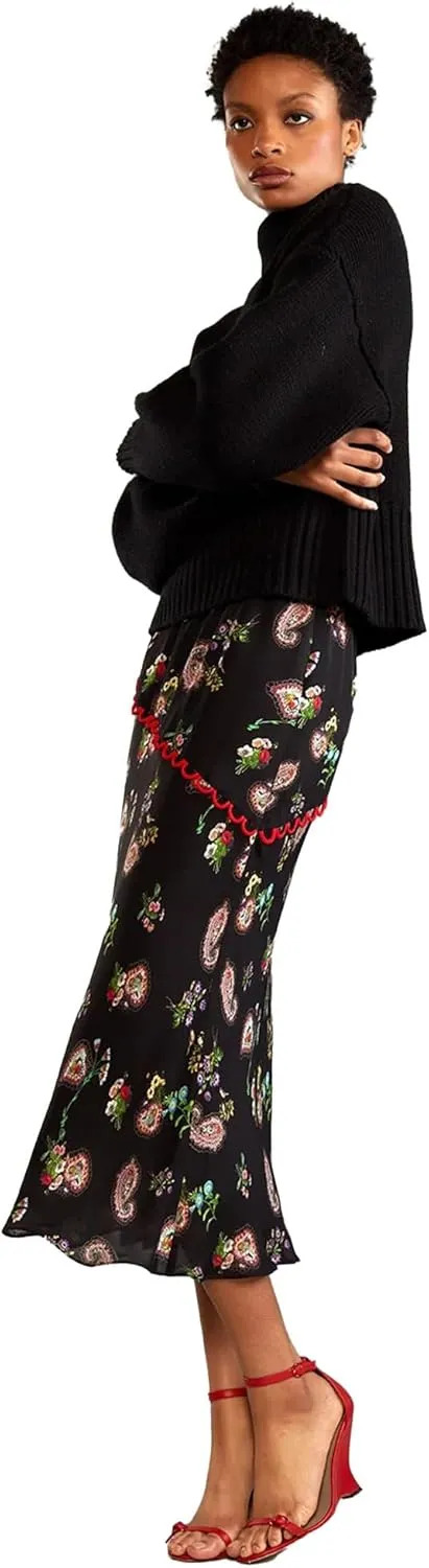 Cynthia Rowley Midnight Garden Skirt