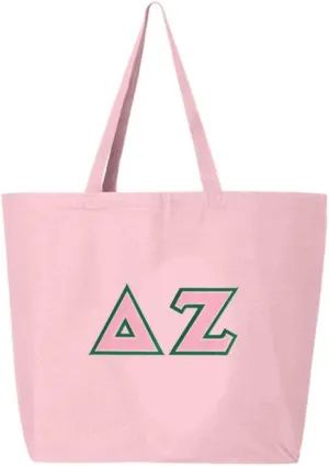Delta Zeta Jumbo Canvas Tote