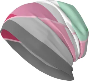 Demigirl Abro-Pride Flag LGBTQ Experience Cozy Luxury: Milk Silk Knit Beanie - Your Must-Have Outdoor Accessory! Black